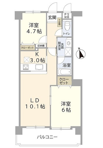 ルミエール宇品御幸通り(JS)の間取り