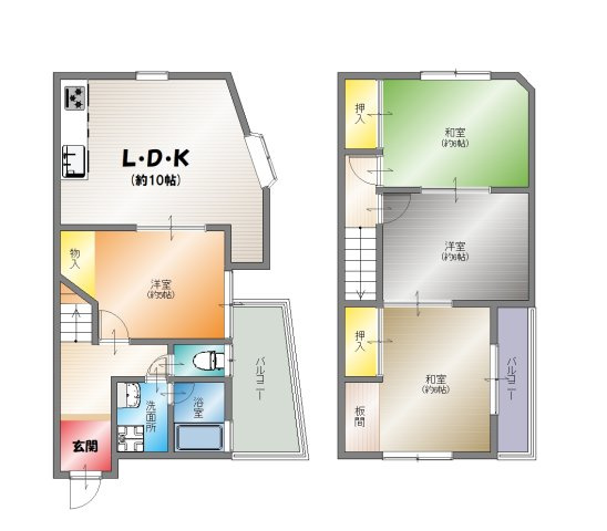【間取り】 | 大原野上里南ノ町