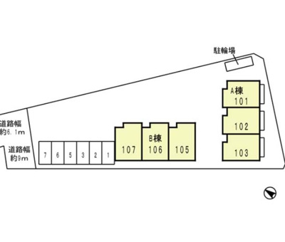 【区画図】 | Green Garden in GUMINOKI B棟