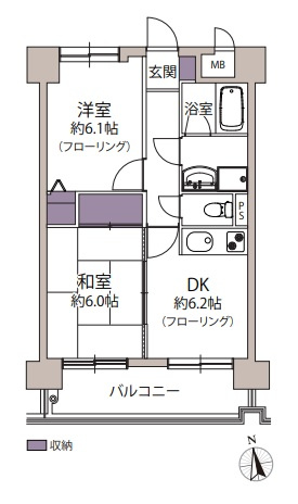 【間取り】 | メヌエット大橋駅前☆仲介手数料無料☆