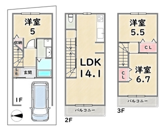 【間取り】 | 右京区山ノ内荒木町