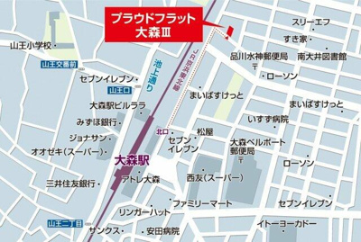 【地図】 | プラウドフラット大森Ⅲ