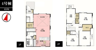 【間取り】 | 国分寺市戸倉１丁目　全４棟　4号棟　仲介手数料無料 | 4LDK＋WIC
