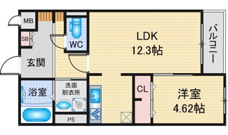 【間取り】 | SK Residence Nagoya | 略図の為、現状優先