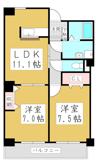 【間取り】 | ソーニ・ドゥ・オーロ