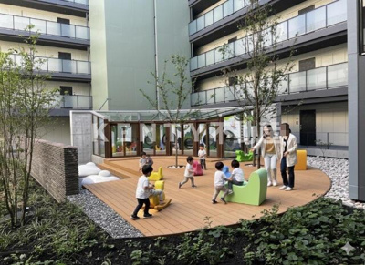 【その他共用部分】 | プロシード池上 | 中庭・バーチャル写真