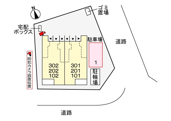 メゾンパンタネールの区画図