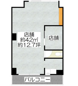 大津市一里山６丁目の店舗事務所の間取り