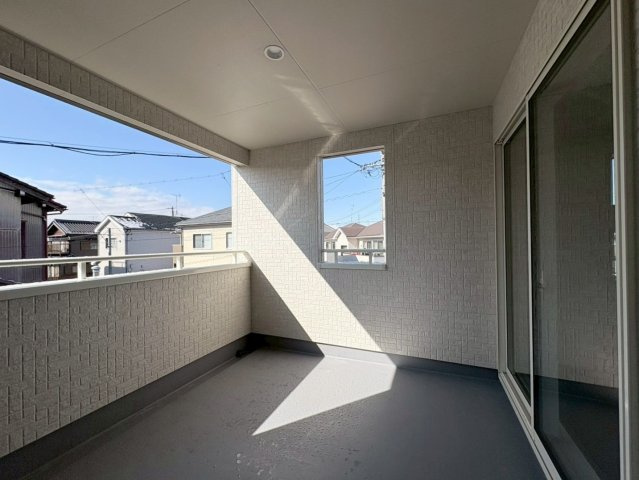 ブルーミングガーデン　江南市飛高町門野　全1区画分譲のバルコニー|バルコニーは南向きで洗濯物もよく乾きます！