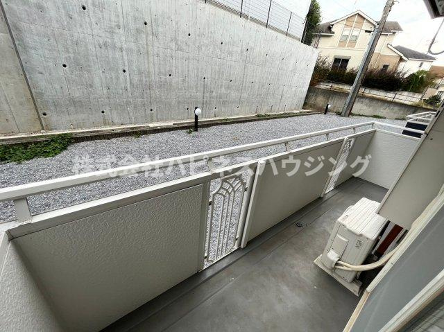 ガーデンビレッジ柏3号棟のバルコニー