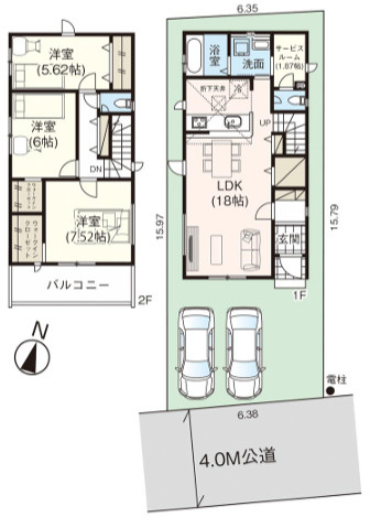 明るい南公道面！の間取り|3LDK