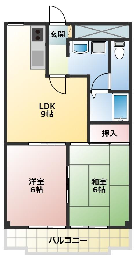 タワーロイヤルの間取り|同建物内別部屋の写真です。