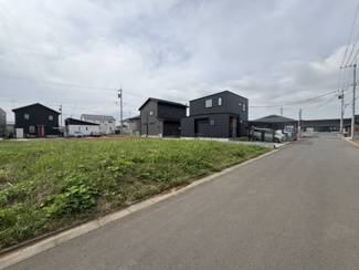 【前面道路含む現地写真】 | 【JINSEI】つくば市陣場　建築条件なしの住宅用地