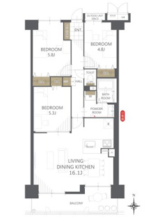 【間取り】パストラーレ天理A・B棟 