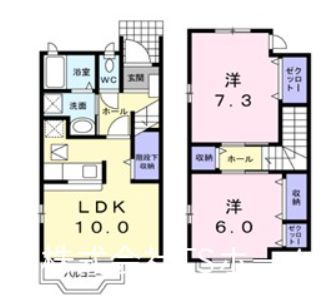【間取り】 | シャルマンフィーレ　Ａ，Ｂ，Ｃ，Ｄ棟