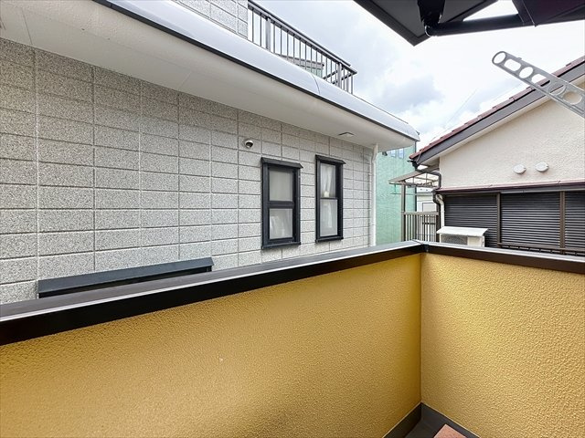 紫竹ハイツのバルコニー