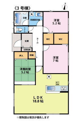 今宿東3丁目　新築戸建　6棟の間取り