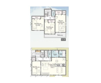 【間取り】 | さいたま市西区佐知川　新築（全２棟） | 【A号棟】