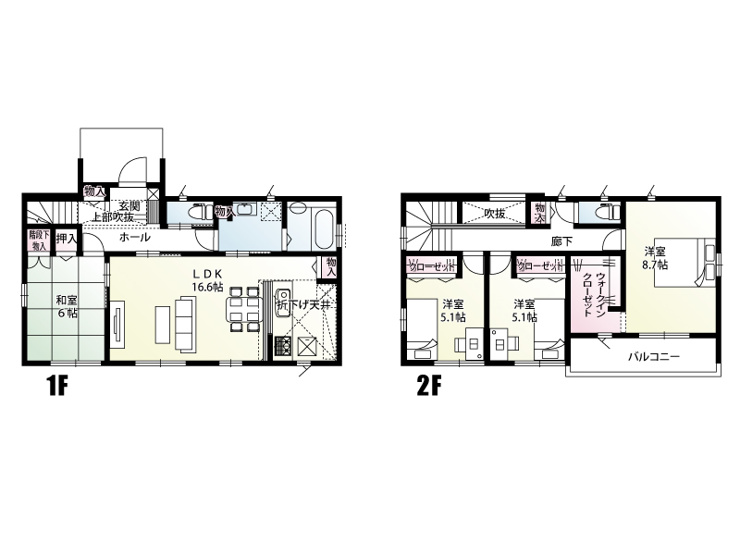 【館林市朝日町3期9区画　7号棟　区画図】
敷地面積255.81㎡(61.51坪)
建物面積108.89㎡(32.93坪)
並列3台駐車可能！
