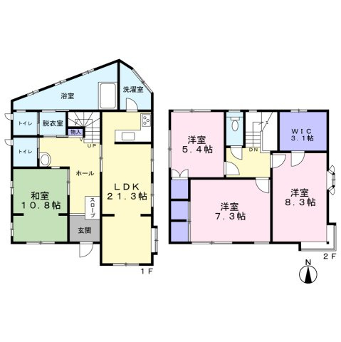 【間取り】 | 小牧市光ケ丘2丁目64-8