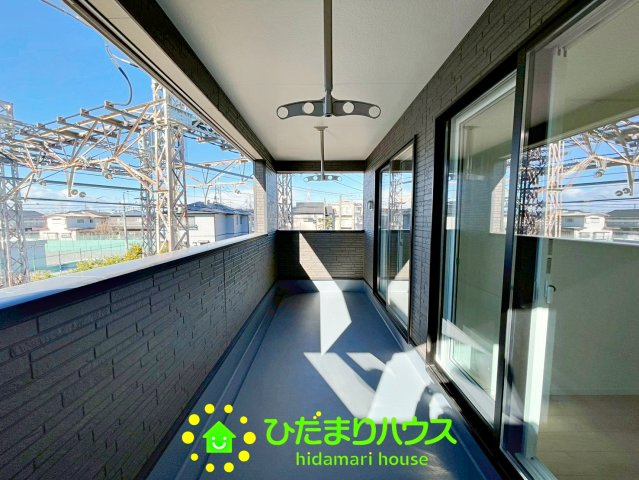 宮代町百間第８　新築一戸建て　03　クレイドルガーデンのバルコニー