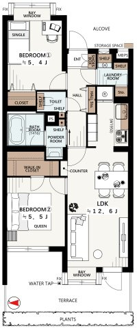 ライオンズマンション八幡山の間取り|2LDK