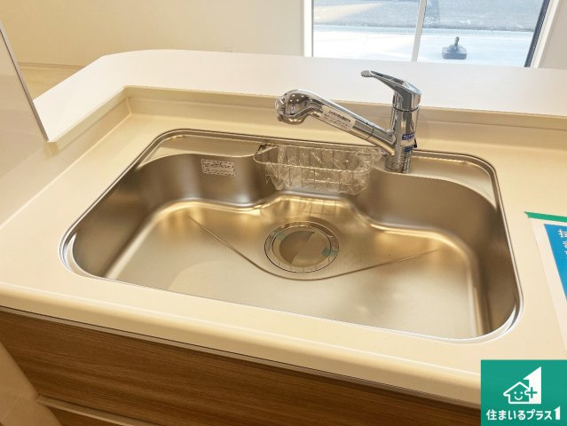姫路市北平野南の町　新築一戸建ての設備|広々としたシンクで食器洗いも楽々！