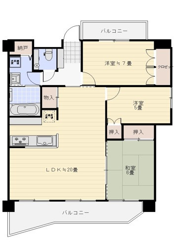 牛田東パークホームズの間取り