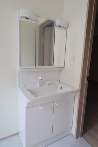 《仲介手数料無料》見沼区大字御蔵1248-16新築一戸建てハートフルタウンの独立洗面台