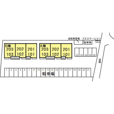 【区画図】 | ローズコート宮の内 Ａ