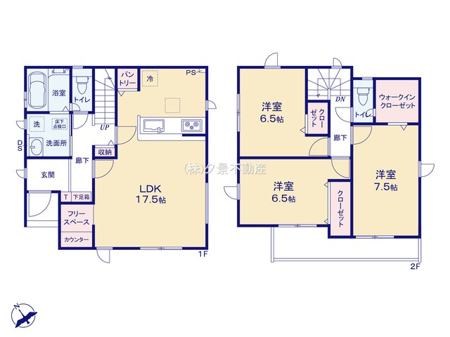 《仲介手数料無料》緑区道祖土４丁目6-24-1(5号棟)新築一戸建てグラファーレの間取り