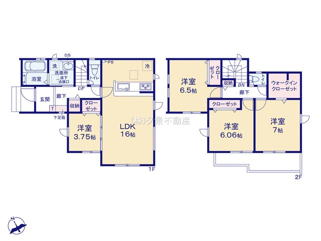 【間取り】 | 《仲介手数料無料》緑区道祖土４丁目6-24-1(7号棟)新築一戸建てグラファーレ
