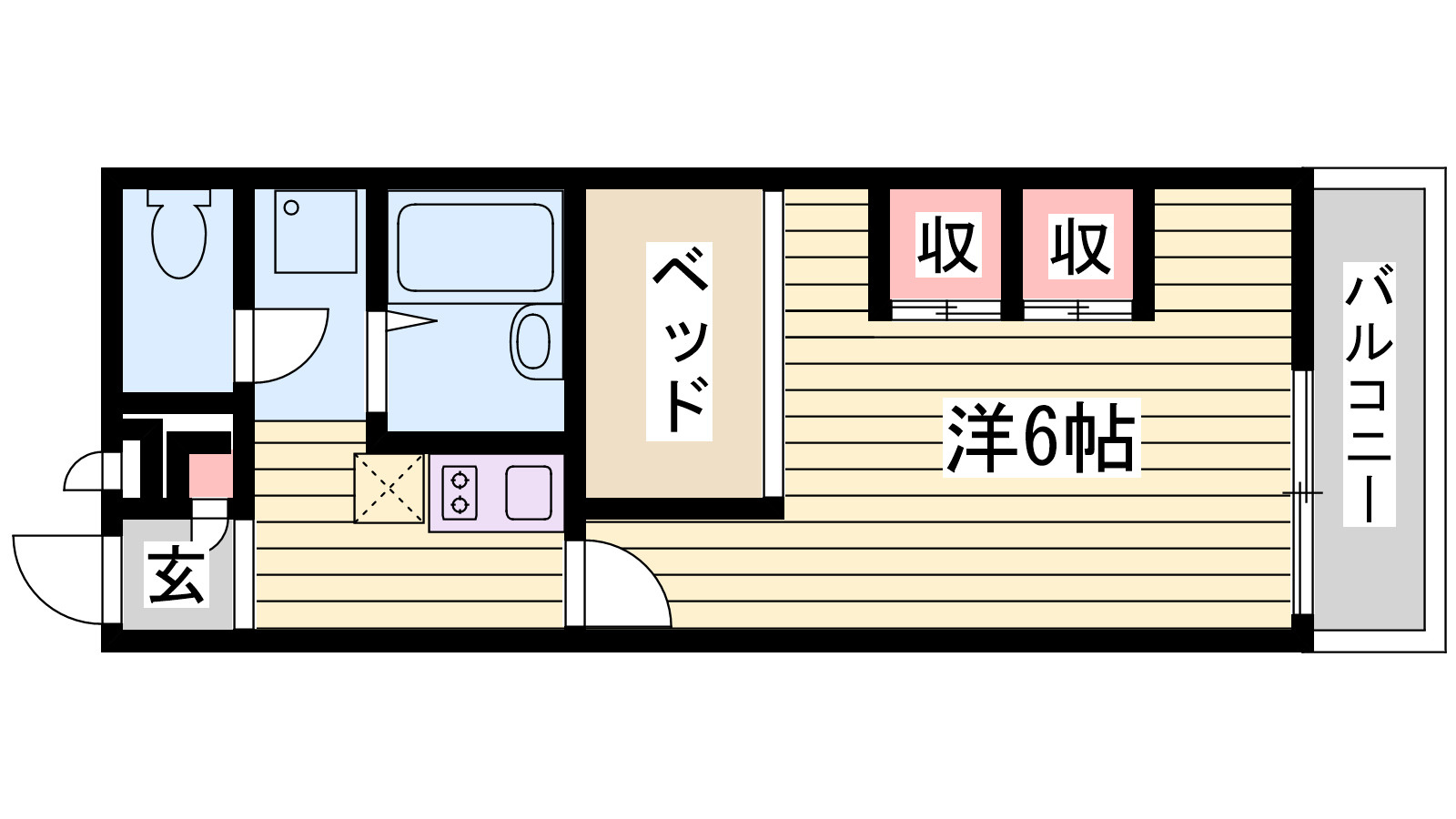 レオパレス東原の間取り
