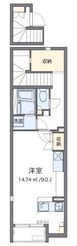 加古川市野口町良野のアパートの間取り|代表的な間取のため実際の間取とは異なる場合があります