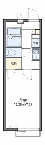 加古川市加古川町友沢のアパートの間取り