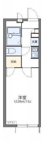 加古川市加古川町友沢のアパートの間取り