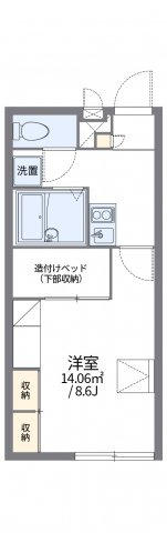 加古川市野口町北野のアパートの間取り