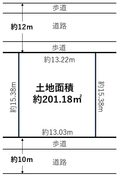 中山桜台4丁目土地の土地図