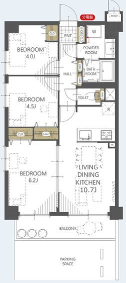 クリオ南浦和壱番館の間取り