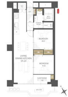 【間取り】エクセレンス谷 