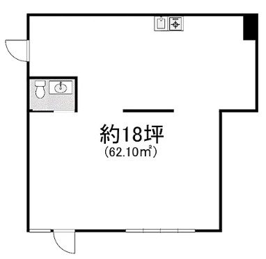 近江八幡市中村町の店舗事務所の間取り