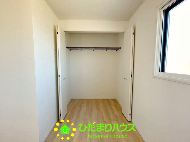 宮代町百間第８　新築一戸建て　05　クレイドルガーデンの収納|たくさん収納できるクローゼットも完備。