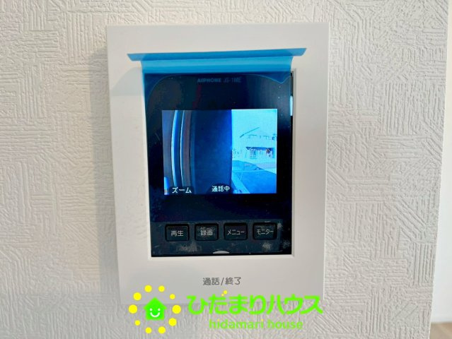 宮代町百間第８　新築一戸建て　05　クレイドルガーデンのセキュリティ|防犯面も安心のモニター付きインターフォン完備。