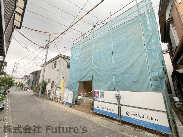八潮市木曽根　新築戸建　全1棟の外観|現地の写真になります。