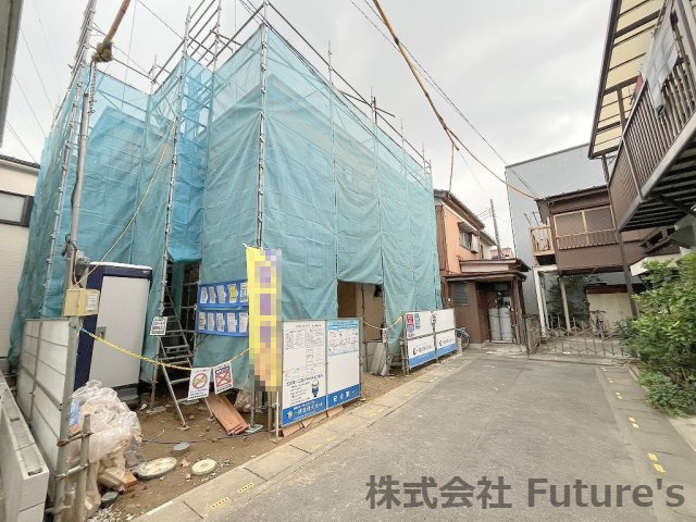 八潮市木曽根　新築戸建　全1棟の外観|現地の写真になります。