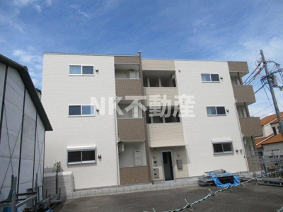 【外観パース】 | ハーモニーテラス御厨中（八戸ノ里賃貸） | きれいな外観です