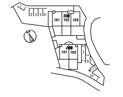 【区画図】 | フォルカスⅡＡ棟