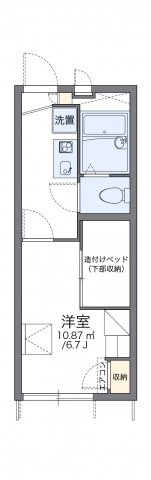 レオパレス堀田の間取り