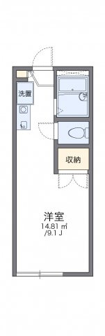 レオパレスプティメゾン雅の間取り