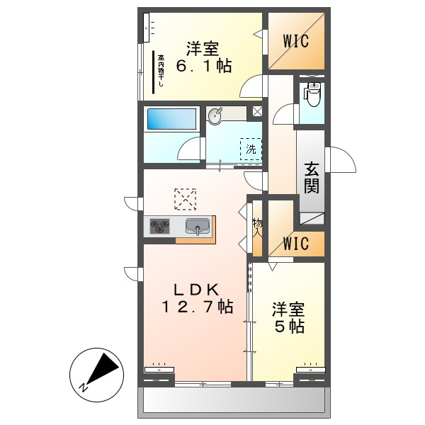 VIA-GRANDEの間取り